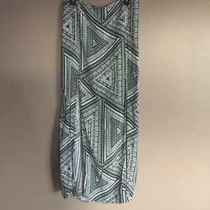Garage black &white geometric pattern long skirt